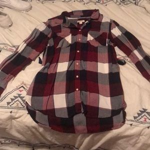 plaid top from target